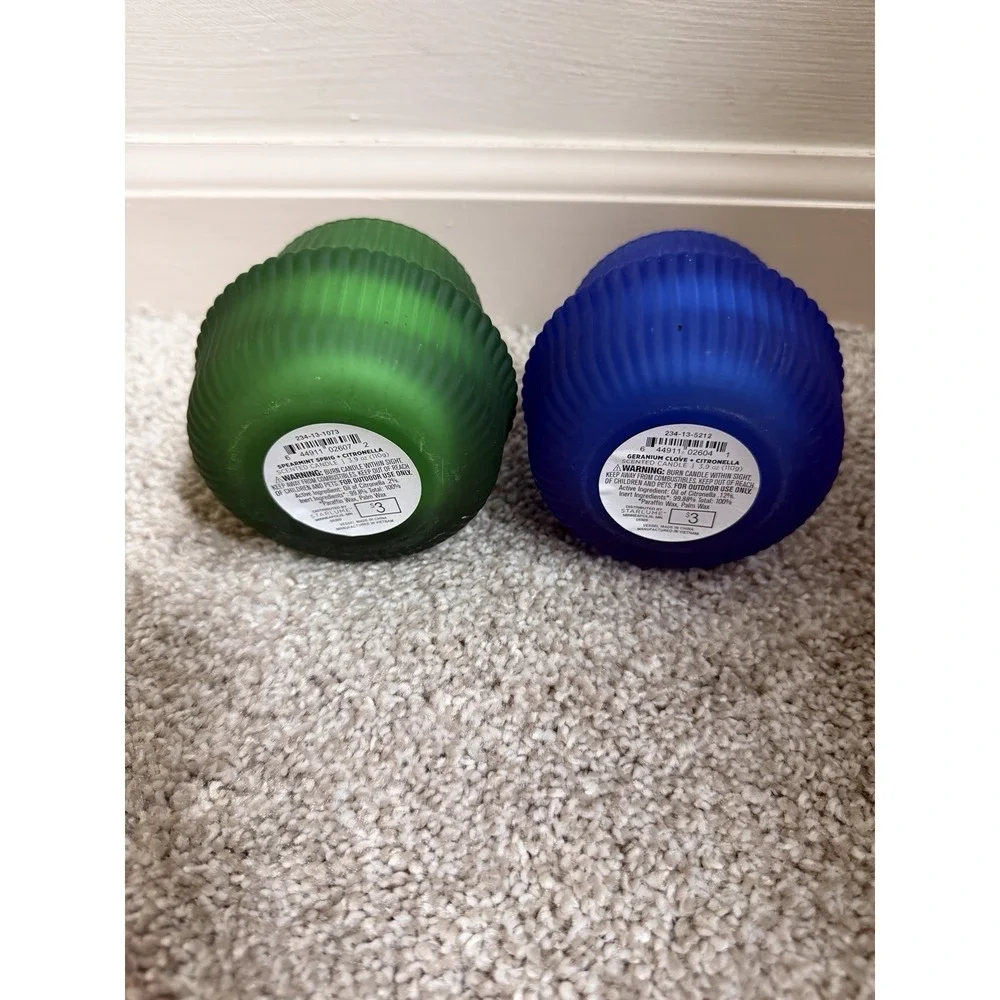 Target Blue And Green Candles